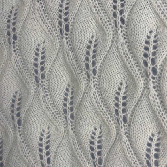 NWT Boden Wool Blend Pointelle Knit Sweater Avacado Cream Womens Sz 20/22 - Picture 3 of 7